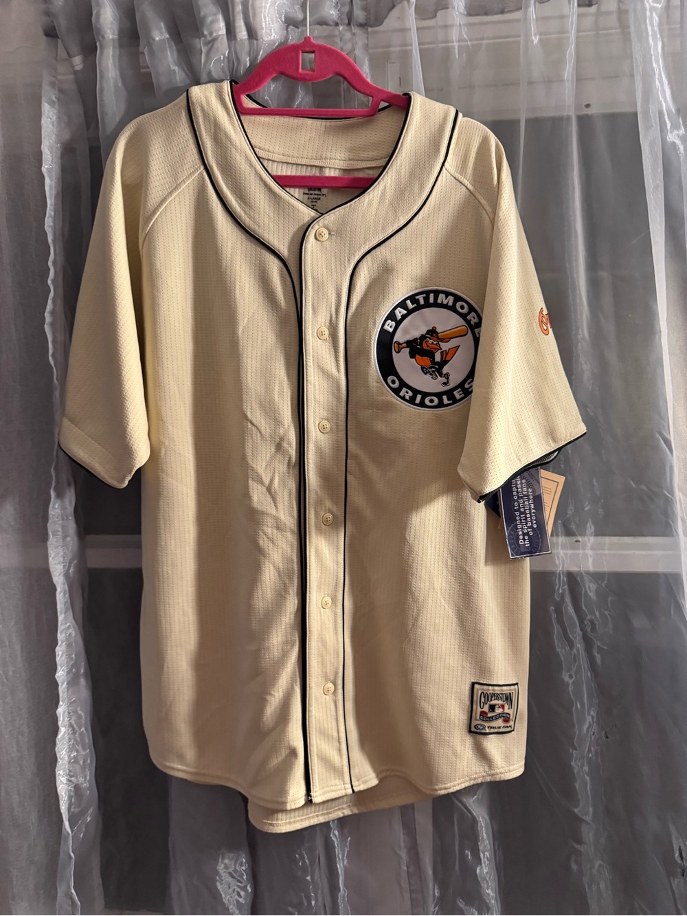 Genuine Merchandise Baltimore Orioles Cream Button-Front Jersey
